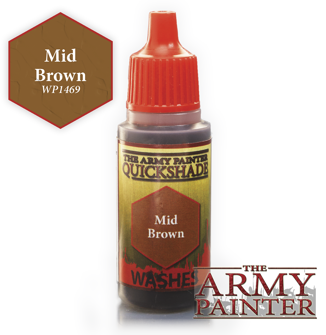 The ARMY PAINTER: Washes Warpaints - Mid Brown | Tacoma Games