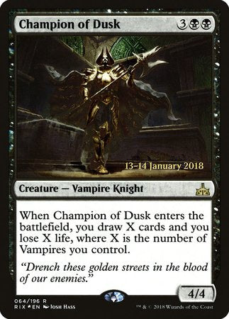 Champion of Dusk [Rivals of Ixalan Promos] | Tacoma Games