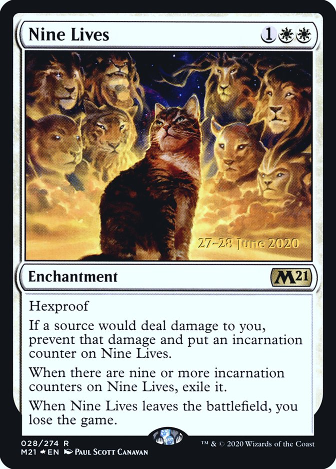 Nine Lives  [Core Set 2021 Prerelease Promos] | Tacoma Games