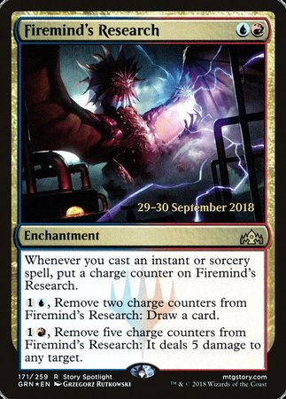 Firemind's Research [Guilds of Ravnica Promos] | Tacoma Games