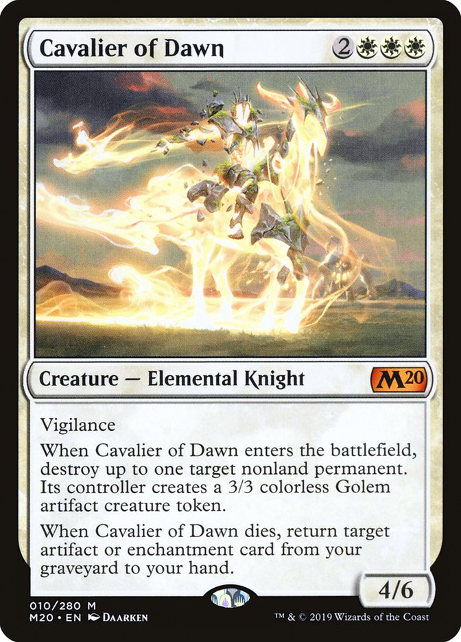 Cavalier of Dawn [Core Set 2020] | Tacoma Games