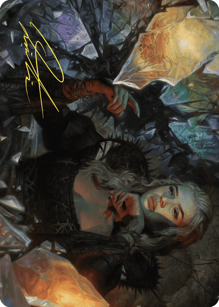 Prophetic Prism Art Card (Gold-Stamped Signature) [Wilds of Eldraine Art Series] | Tacoma Games