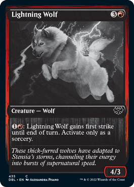 Lightning Wolf [Innistrad: Double Feature] | Tacoma Games