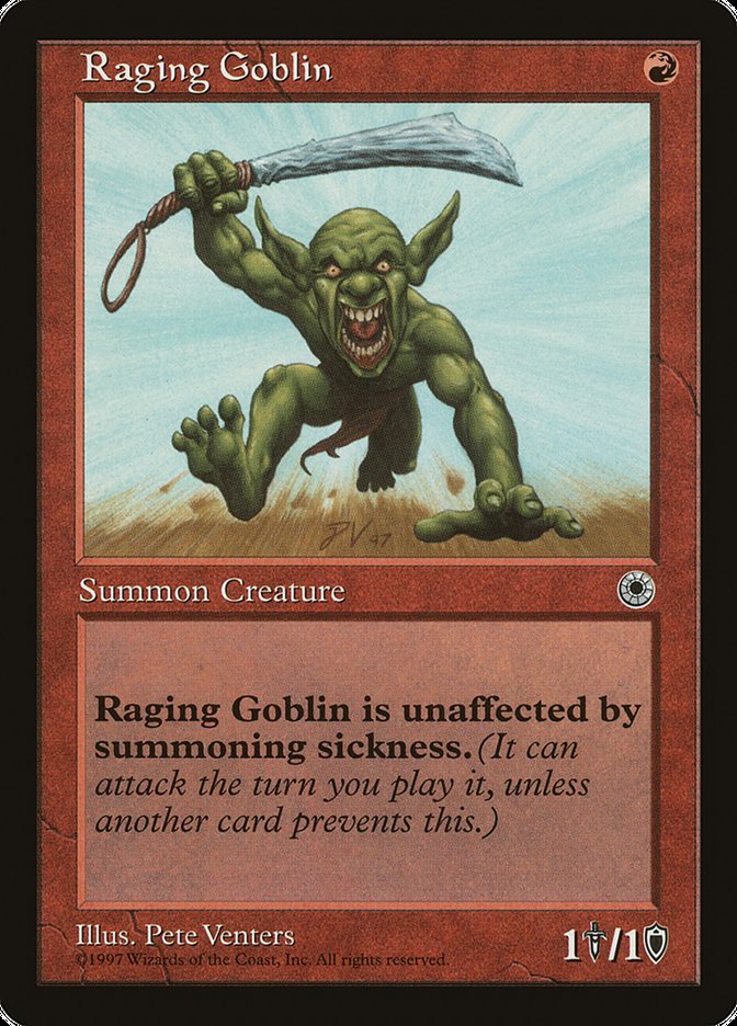 Raging Goblin (No Flavor Text) [Portal] | Tacoma Games