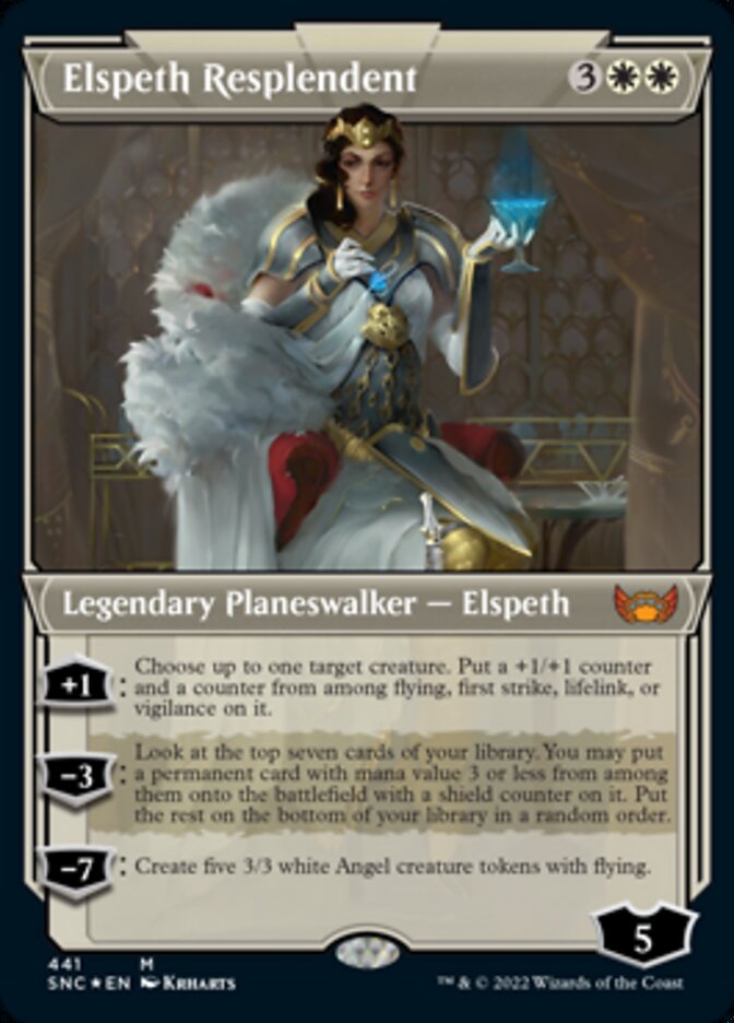Elspeth Resplendent (Showcase Art Deco Foil Etched) [Streets of New Capenna] | Tacoma Games