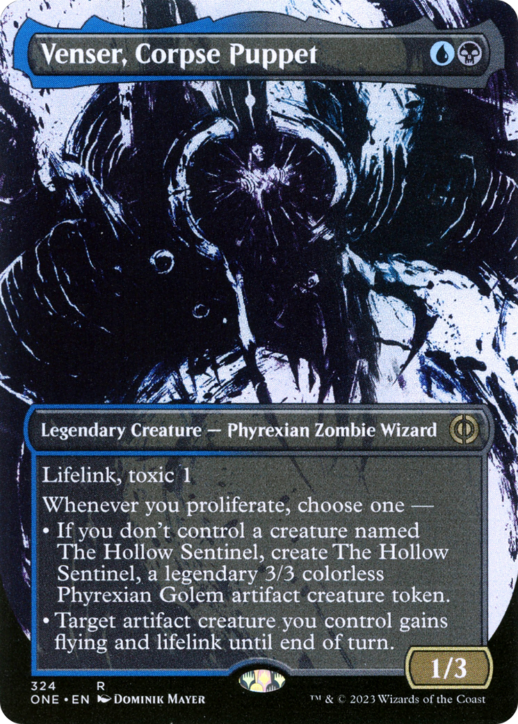 Venser, Corpse Puppet (Borderless Ichor) [Phyrexia: All Will Be One] | Tacoma Games