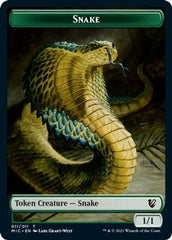 Spirit // Snake Double-sided Token [Innistrad: Midnight Hunt Commander] | Tacoma Games