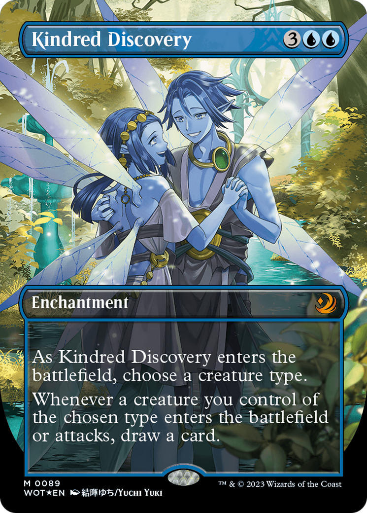 Kindred Discovery (Anime Borderless) (Confetti Foil) [Wilds of Eldraine: Enchanting Tales] | Tacoma Games