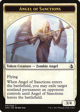 Angel of Sanctions Token [Amonkhet Tokens] | Tacoma Games