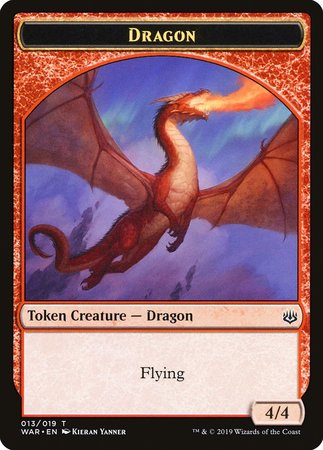 Dragon Token [War of the Spark Tokens] | Tacoma Games