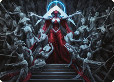 Elesh Norn, Mother of Machines Art Card [Phyrexia: All Will Be One Art Series] | Tacoma Games