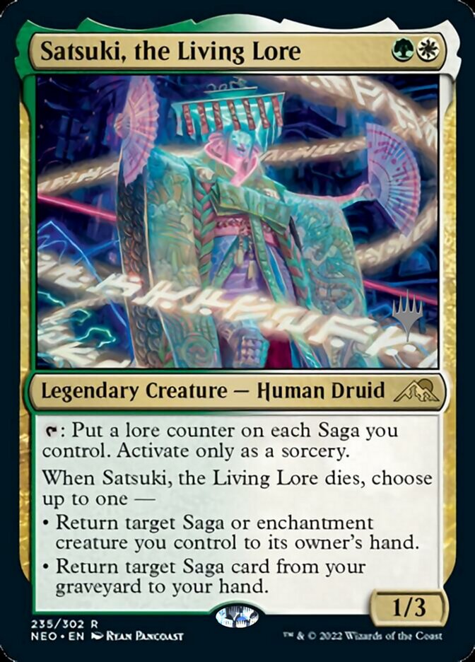 Satsuki, the Living Lore (Promo Pack) [Kamigawa: Neon Dynasty Promos] | Tacoma Games