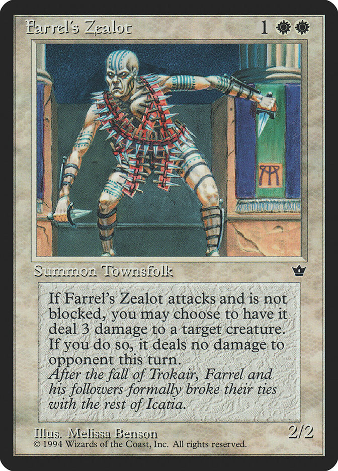 Farrel's Zealot (Melissa A. Benson) [Fallen Empires] | Tacoma Games