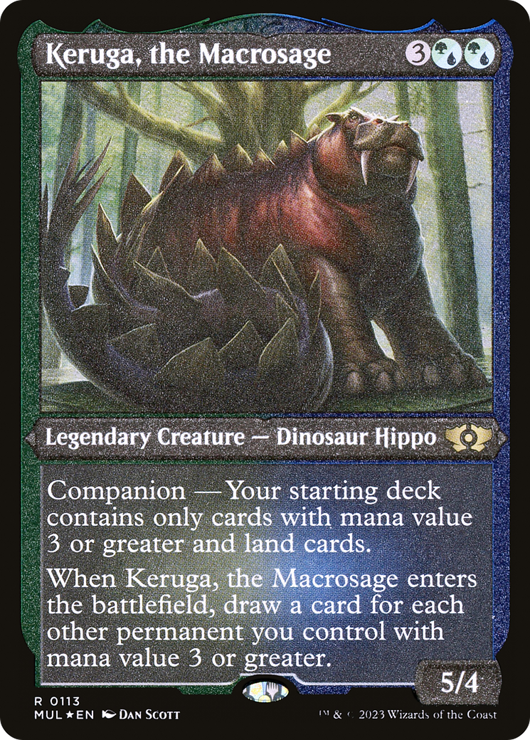 Keruga, the Macrosage (Foil Etched) [Multiverse Legends] | Tacoma Games