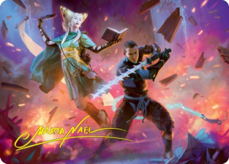Explosive Entry Art Card (Gold-Stamped Signature) [Kamigawa: Neon Dynasty Art Series] | Tacoma Games