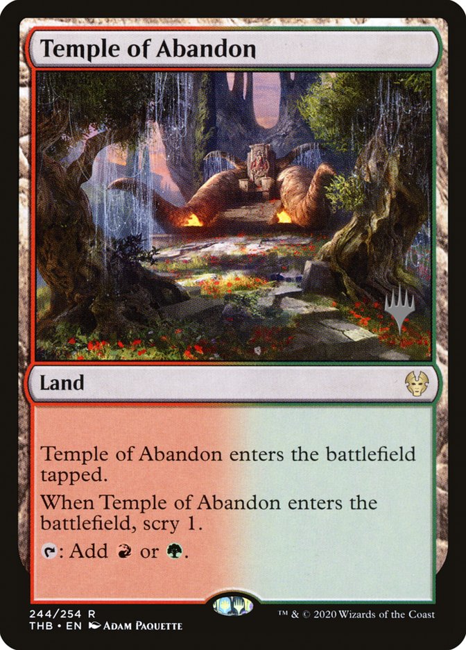 Temple of Abandon (Promo Pack) [Theros Beyond Death Promos] | Tacoma Games