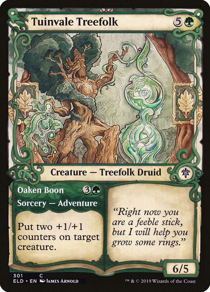 Tuinvale Treefolk // Oaken Boon (Showcase) [Throne of Eldraine] | Tacoma Games