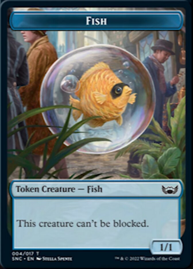 Fish // Rogue Double-sided Token [Streets of New Capenna Tokens] | Tacoma Games
