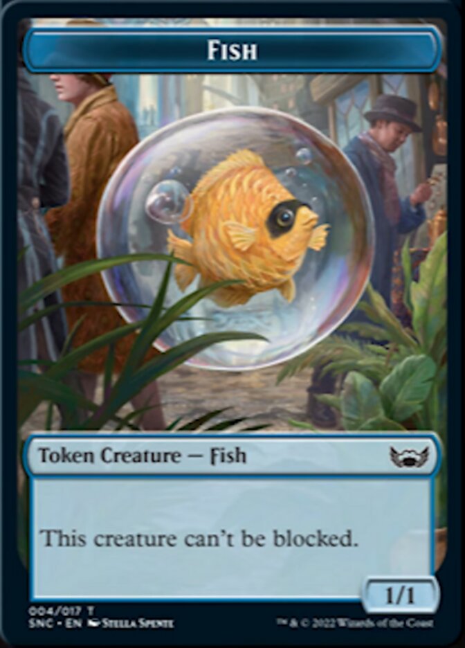 Fish // Citizen Double-sided Token [Streets of New Capenna Tokens] | Tacoma Games