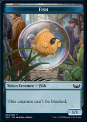 Fish // Citizen Double-sided Token [Streets of New Capenna Tokens] | Tacoma Games