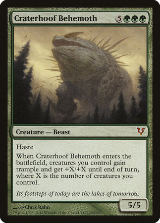 Craterhoof Behemoth [Avacyn Restored] | Tacoma Games