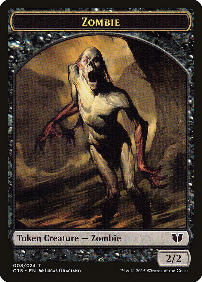 Cat // Zombie Double-Sided Token [Commander 2015 Tokens] | Tacoma Games