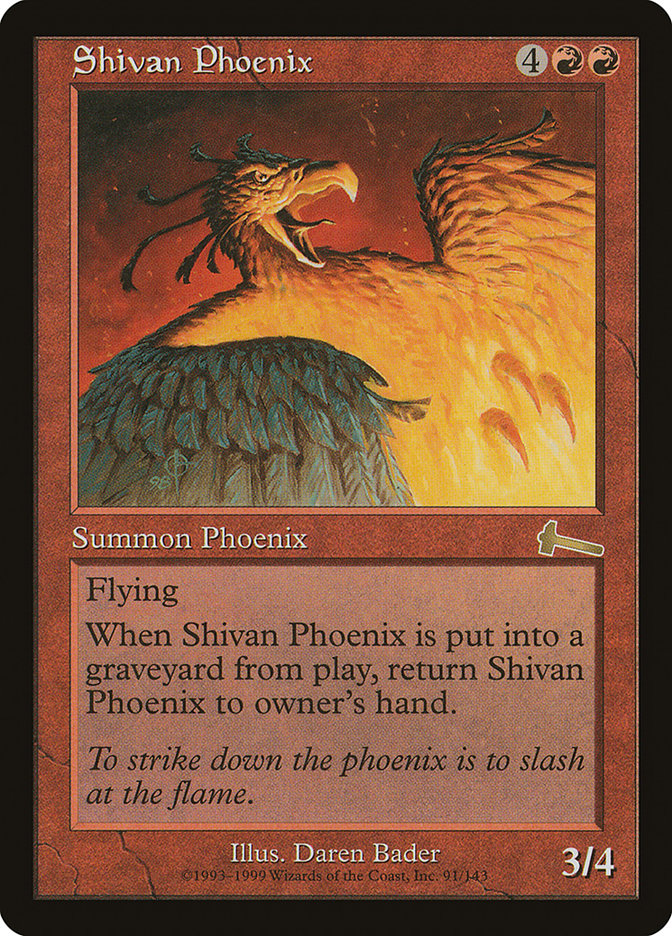 Shivan Phoenix [Urza's Legacy] | Tacoma Games