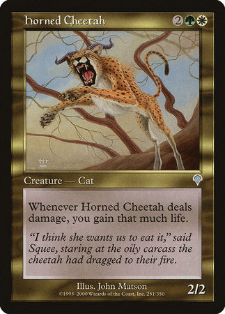 Horned Cheetah [Invasion] | Tacoma Games