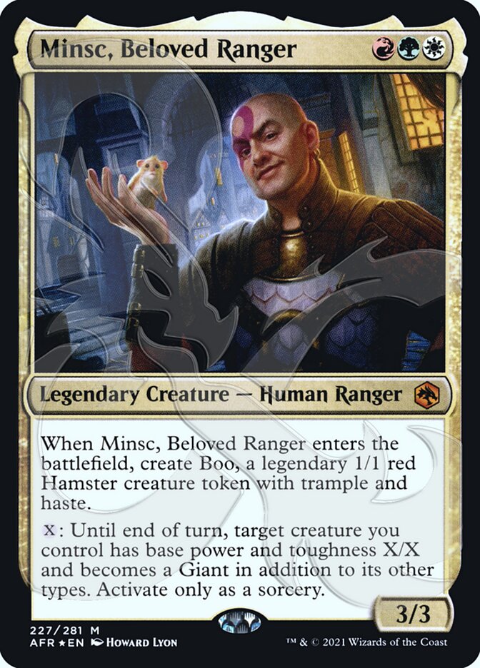 Minsc, Beloved Ranger (Ampersand Promo) [Dungeons & Dragons: Adventures in the Forgotten Realms Promos] | Tacoma Games