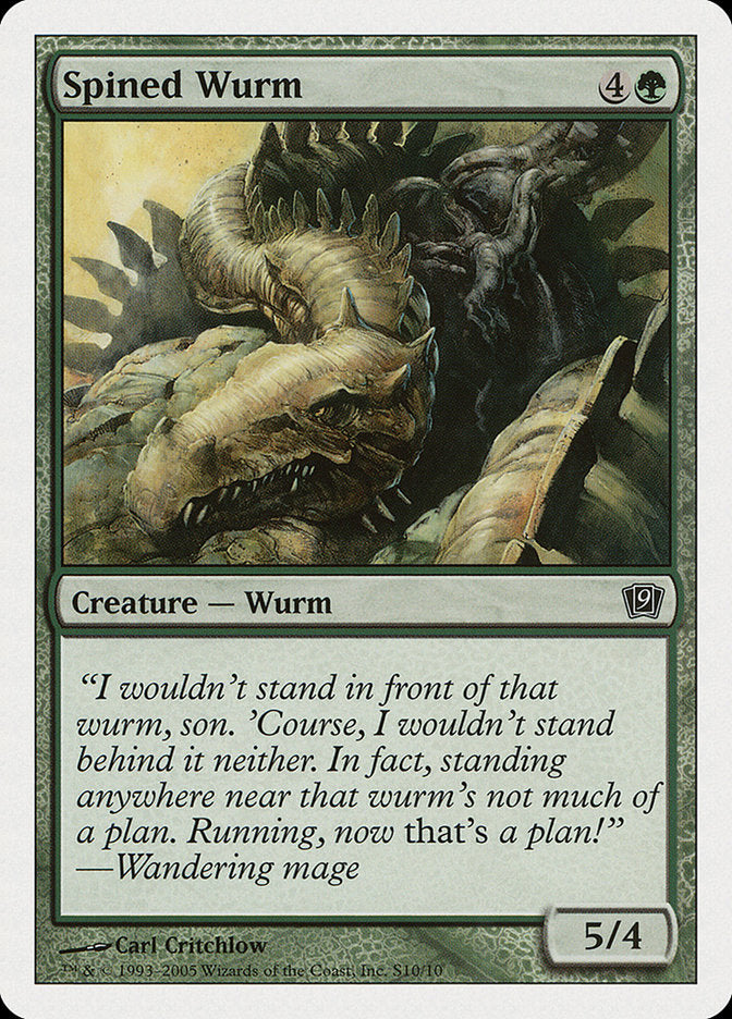 Spined Wurm [Ninth Edition] | Tacoma Games