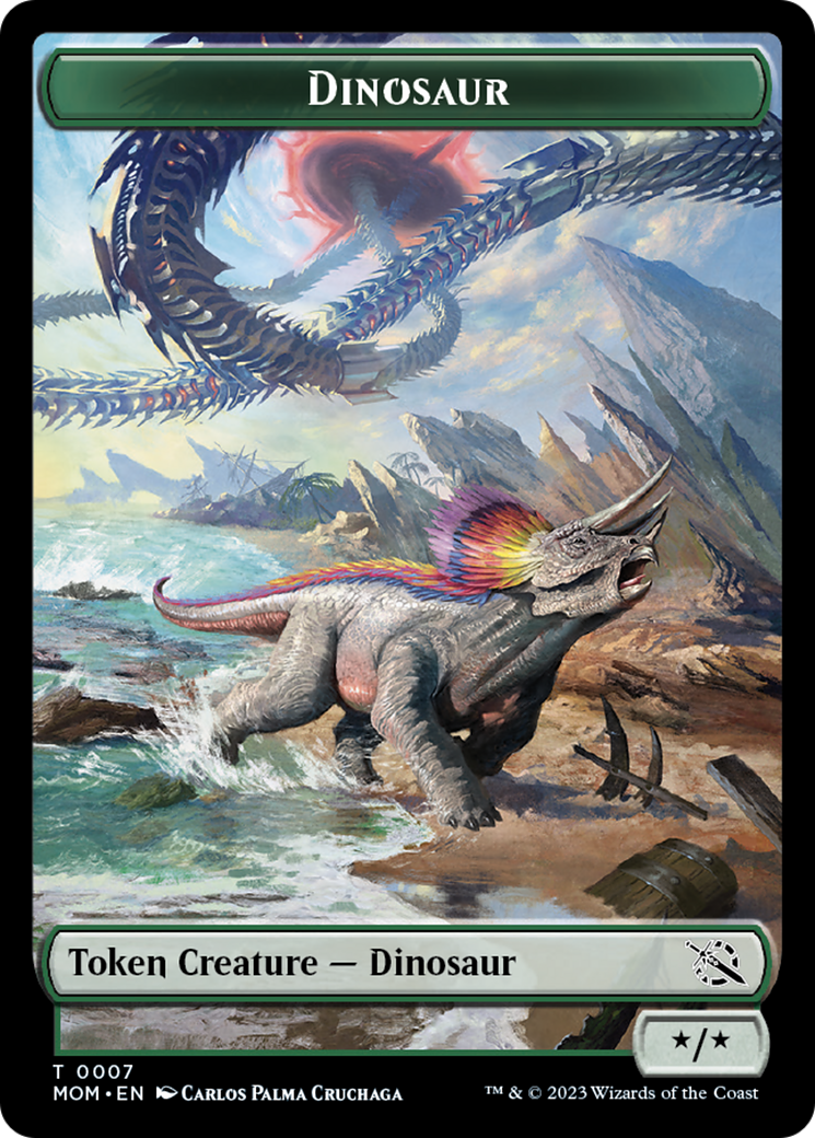 Dinosaur Token [March of the Machine Tokens] | Tacoma Games