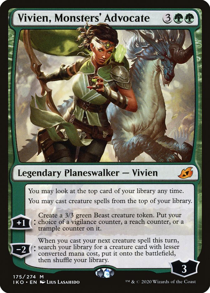 Vivien, Monsters' Advocate (Promo Pack) [Ikoria: Lair of Behemoths Promos] | Tacoma Games