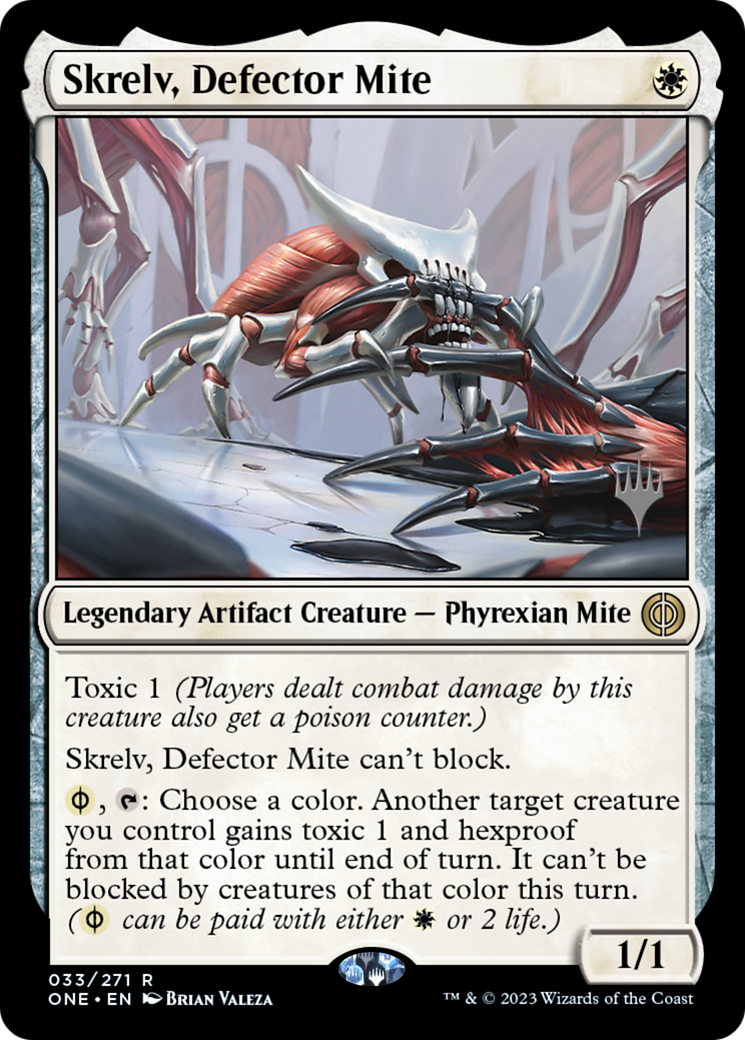 Skrelv, Defector Mite (Promo Pack) [Phyrexia: All Will Be One Promos] | Tacoma Games