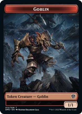 Zombie Knight // Goblin Double-sided Token [Dominaria United Commander Tokens] | Tacoma Games