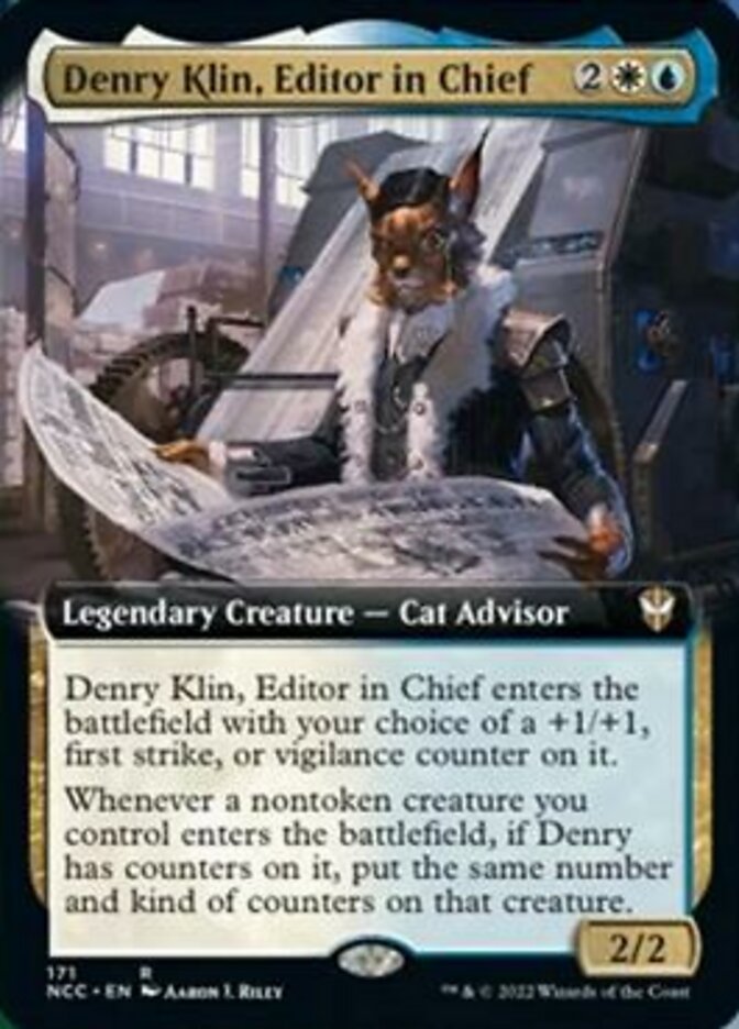 Denry Klin, Editor in Chief (Extended Art) [Streets of New Capenna Commander] | Tacoma Games