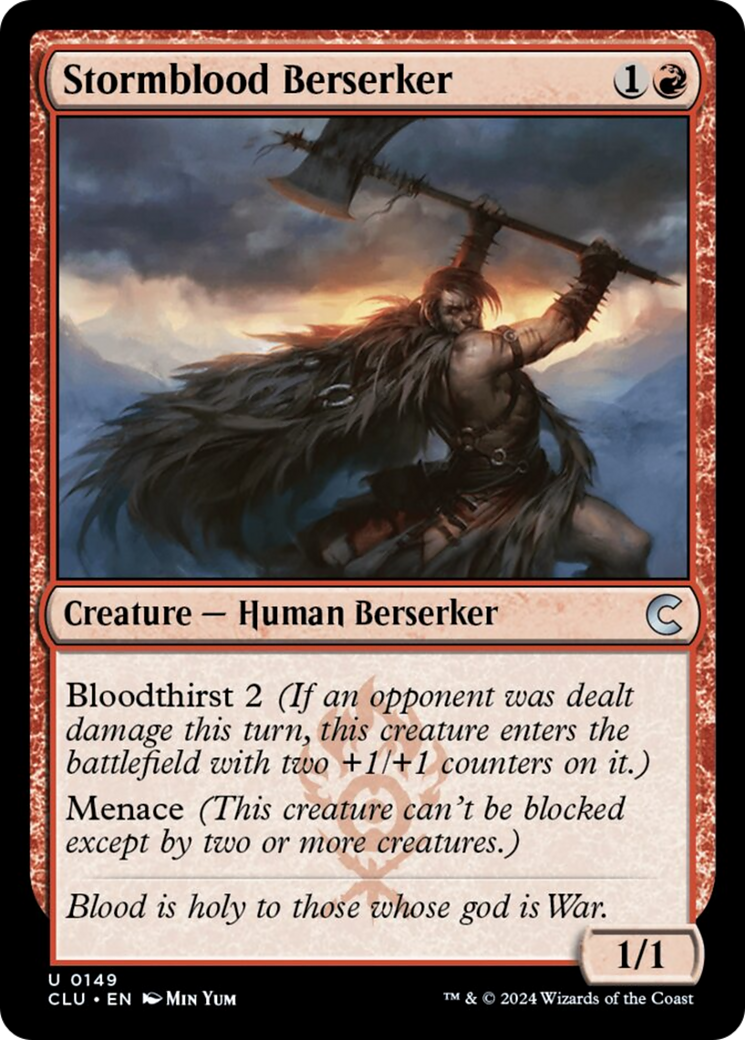 Stormblood Berserker [Ravnica: Clue Edition] | Tacoma Games