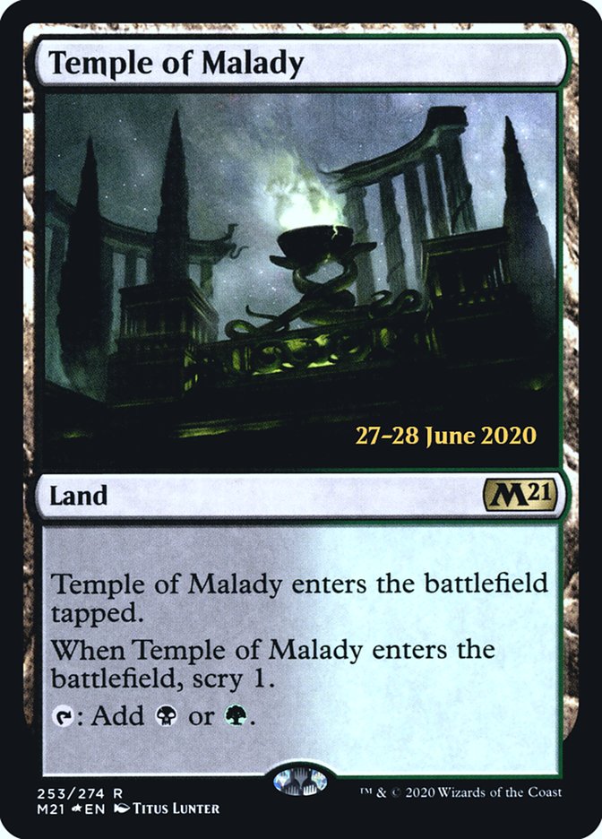 Temple of Malady  [Core Set 2021 Prerelease Promos] | Tacoma Games