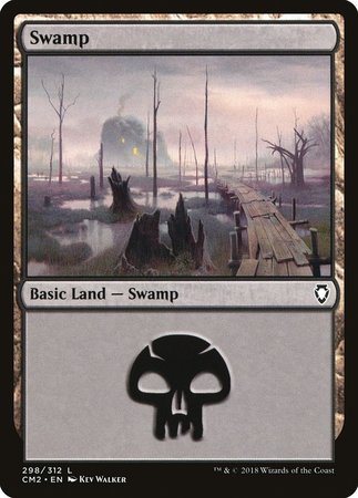 Swamp (298) [Commander Anthology Volume II] | Tacoma Games