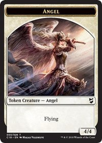 Angel // Cat Double-sided Token [Commander 2018 Tokens] | Tacoma Games