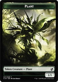 Plant // Morph Double-sided Token [Commander 2019 Tokens] | Tacoma Games