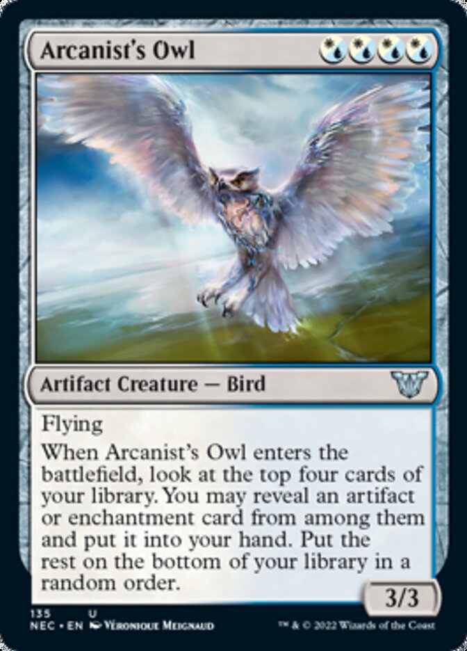 Arcanist's Owl [Kamigawa: Neon Dynasty Commander] | Tacoma Games