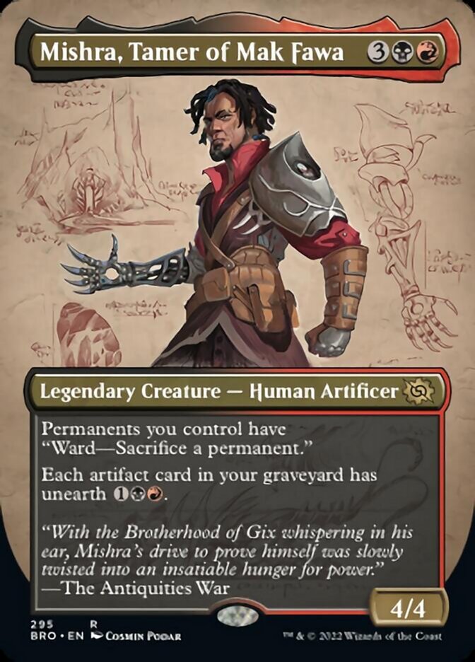 Mishra, Tamer of Mak Fawa (Borderless Alternate Art) [The Brothers' War] | Tacoma Games