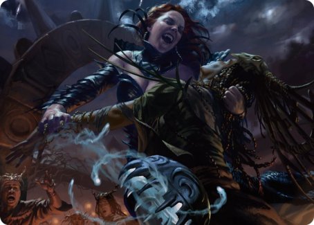 Olivia's Midnight Ambush Art Card [Innistrad: Midnight Hunt Art Series] | Tacoma Games