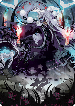 Echo of Death's Wail Art Card [Kamigawa: Neon Dynasty Art Series] | Tacoma Games