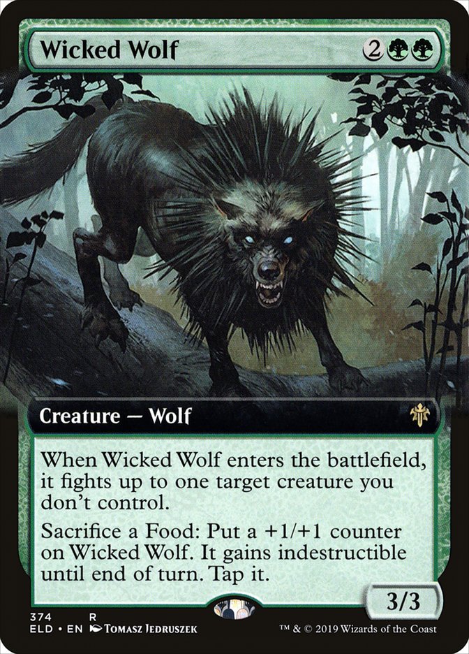 Wicked Wolf (Extended Art) [Throne of Eldraine] | Tacoma Games