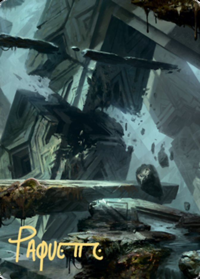 Swamp 3 Art Card (Gold-Stamped Signature) [Zendikar Rising Art Series] | Tacoma Games