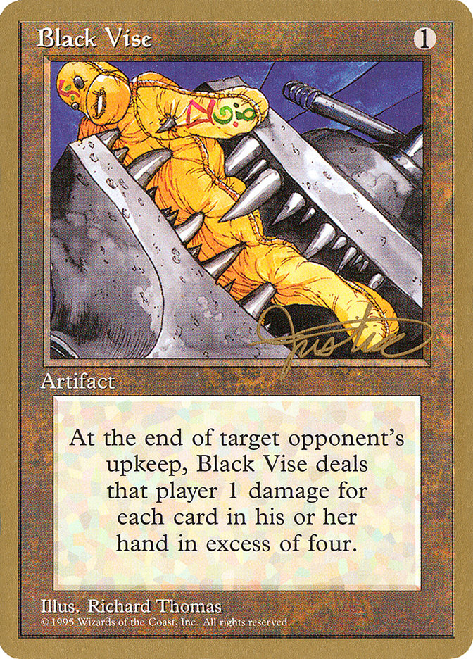 Black Vise (Mark Justice) [Pro Tour Collector Set] | Tacoma Games