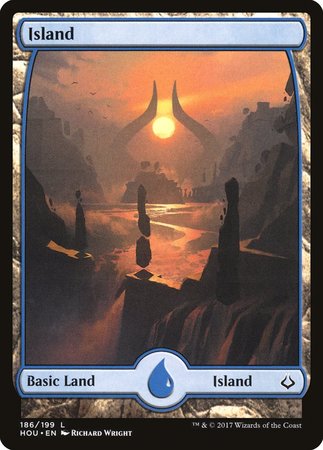 Island (186) - Full Art [Hour of Devastation] | Tacoma Games