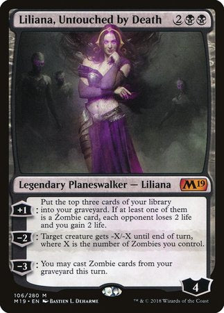 Liliana, Untouched by Death [Core Set 2019] | Tacoma Games