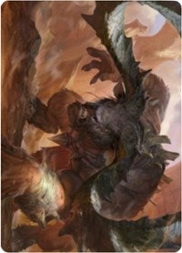 Moraug, Fury of Akoum Art Card [Zendikar Rising Art Series] | Tacoma Games